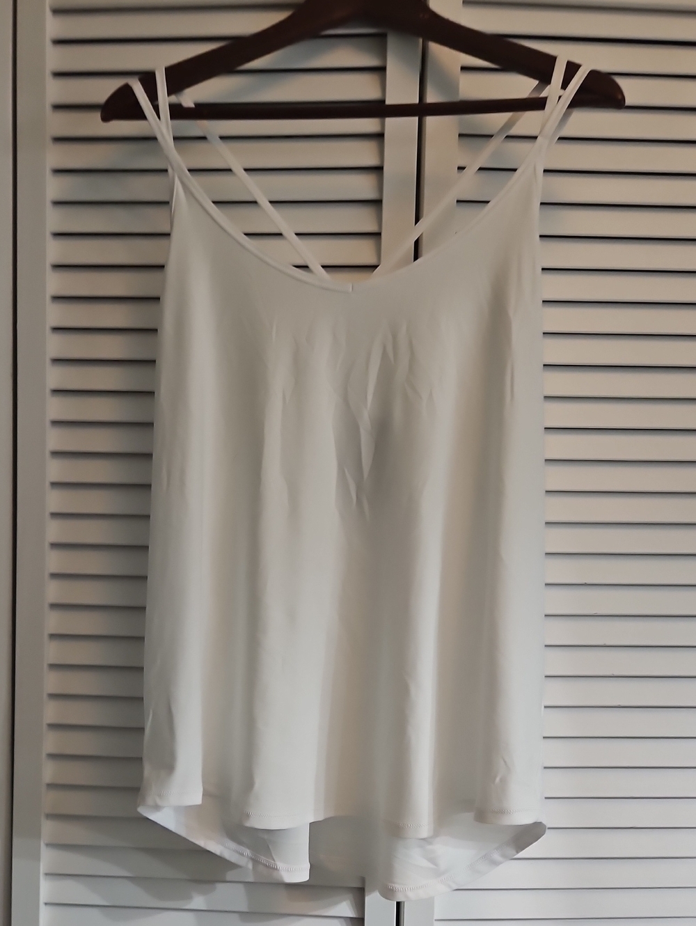 White Strappy Women's Tank Top